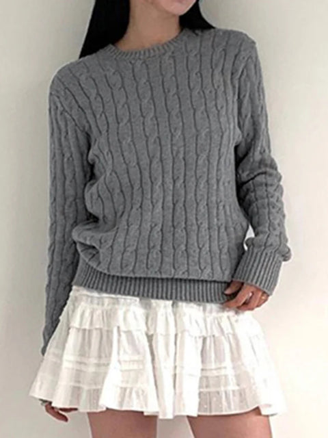 basic-grey-twisted-long-sleeves-knit-sweater-1
