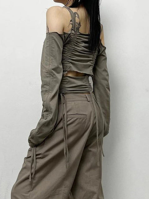 grey-drawstring-shirring-off-shoulder-top-3