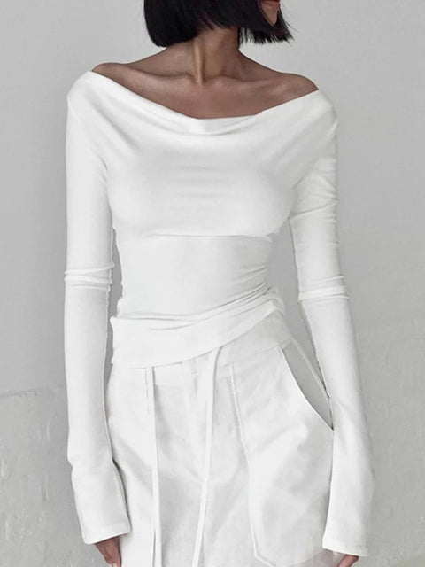 white-slash-neck-long-sleeve-slim-top-1