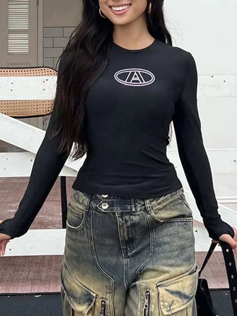 casual-letter-embroidery-crew-neck-top-1