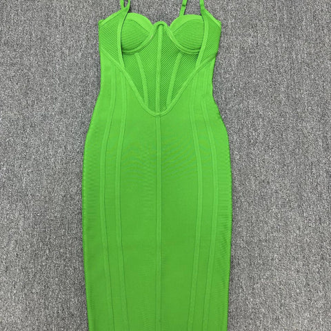 green-sexy-tight-cross-hanging-neck-sleeveless-backless-dress-6
