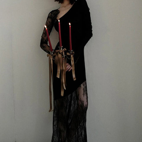 elegant-asymmetrical-black-sexy-lace-dress-3