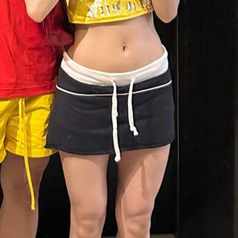 casual-patched-slim-low-waist-mini-skirt-4