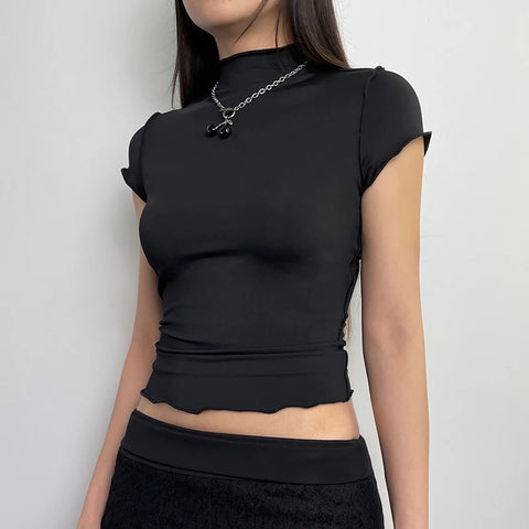 casual-stitching-skinny-turtleneck-crop-top-3