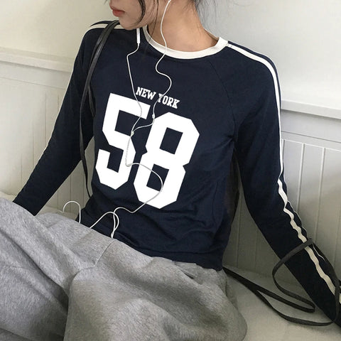 Casual Stripe Digital Printed Top