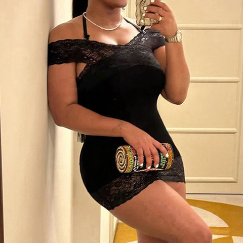 black-halter-lace-patched-off-shoulder-dress-4