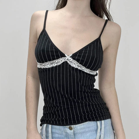 black-v-neck-lace-trim-bow-crop-top-3