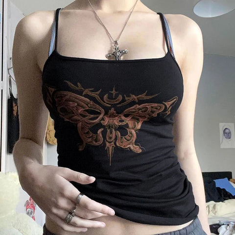 gothic-butterfly-printed-halter-crop-top-3