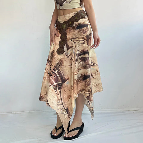 vintage-asymmetrical-printing-graphic-maxi-skirt-3