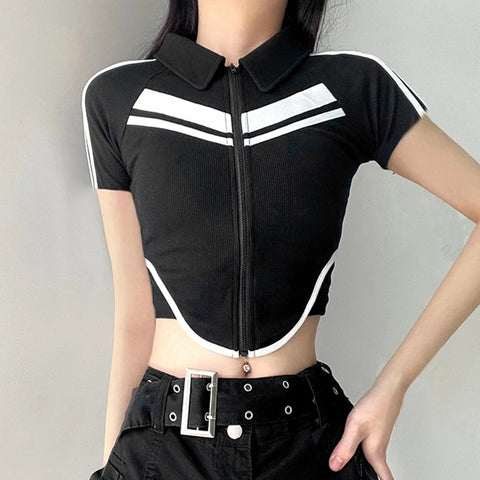 black-zipper-stripe-patchwork-cropped-top-2