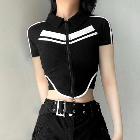 black-zipper-stripe-patchwork-cropped-top-3
