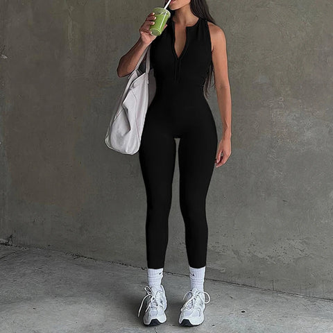 solid-sleeveless-zipper-backless-skinny-jumpsuit-3