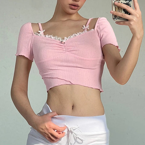 sweet-pink-frill-lace-bow-cropped-top-3