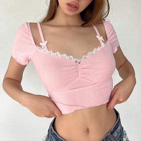 sweet-pink-frill-lace-bow-cropped-top-2