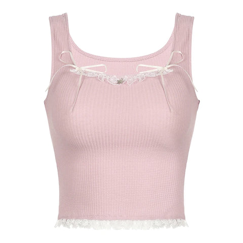 sweet-pink-lace-trim-bow-crop-top-4