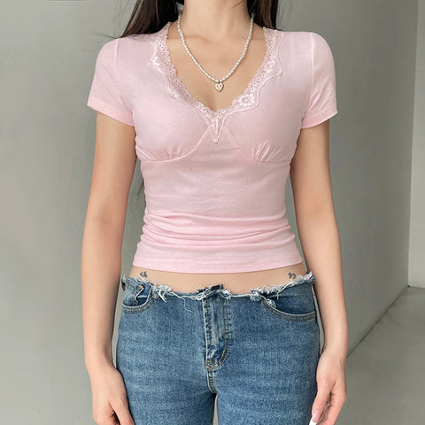 sweet-pink-slim-v-neck-short-sleeve-top-2
