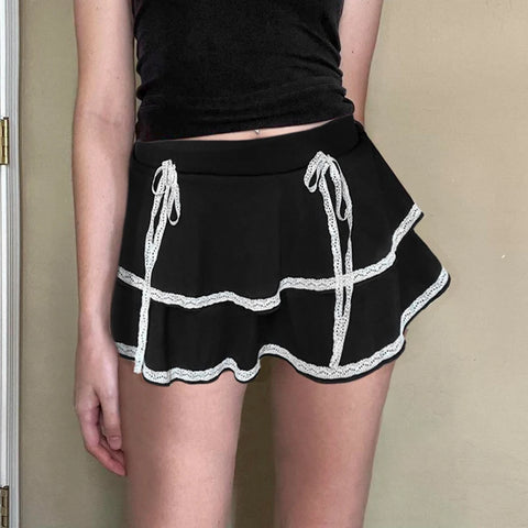 vintage-lace-trim-bow-a-line-skirt-2