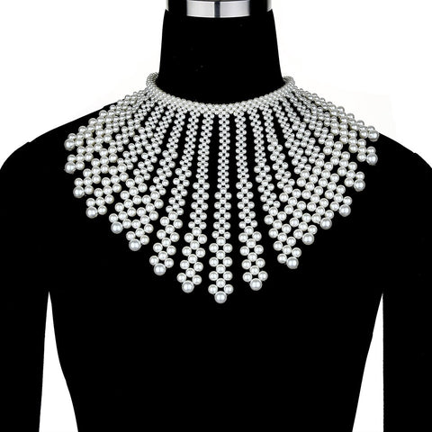 womens-masquerade-abs-pearl-tassel-necklace-collar-long-chain-shoulder-chain-shawl-5