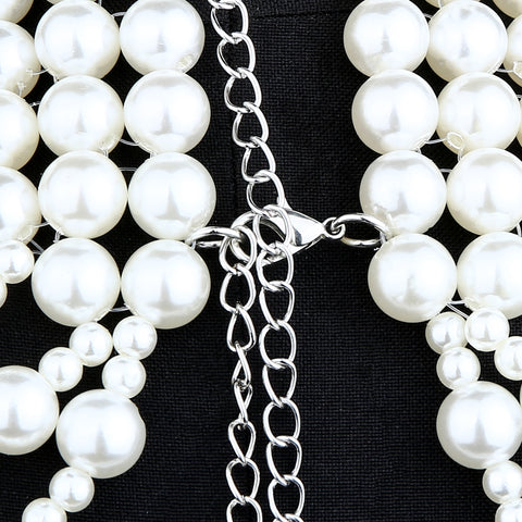 Adjustable Pearl Body Chain Necklaces Jewelry