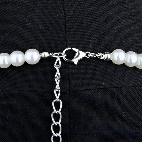 Cadena ajustable para el cuerpo del suéter con perlas halter