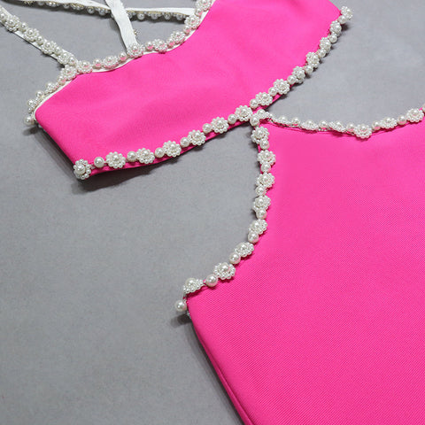 pink-pearl-sexy-cross-neck-waist-bandage-skinny-dress-7