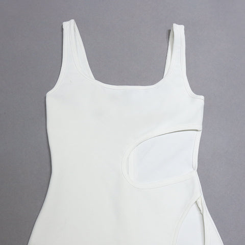 sexy-white-cutout-waist-sleeveless-high-slit-bandage-dress-6
