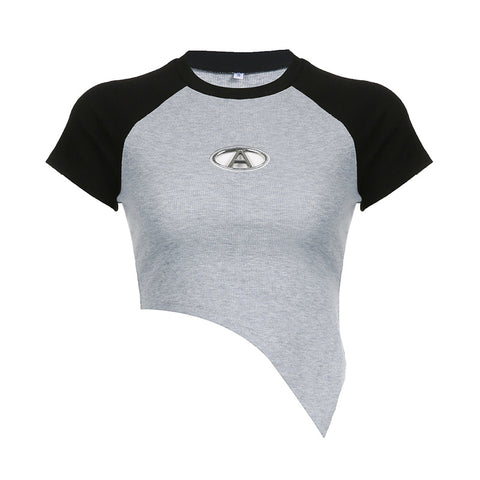 grey-letter-metal-logo-round-neck-short-sleeve-top-5