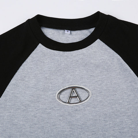 grey-letter-metal-logo-round-neck-short-sleeve-top-6