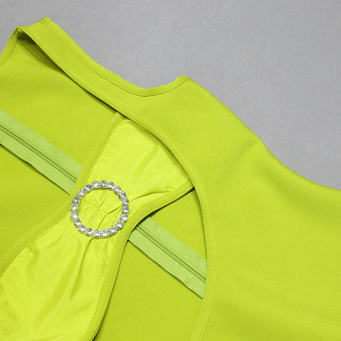 green-strapless-pearl-one-shoulder-long-sleeve-bandage-dress-9