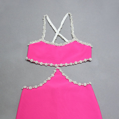 pink-pearl-sexy-cross-neck-waist-bandage-skinny-dress-6