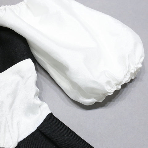 black-and-white-sexy-slim-puffy-sleeve-bandage-off-shoulder-dress-7