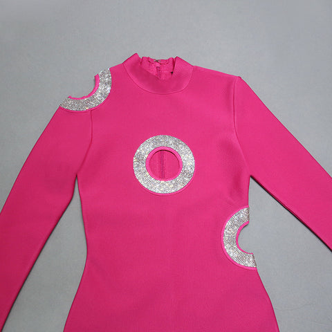 rose-red-long-sleeve-slim-fit-sexy-bandage-dress-6