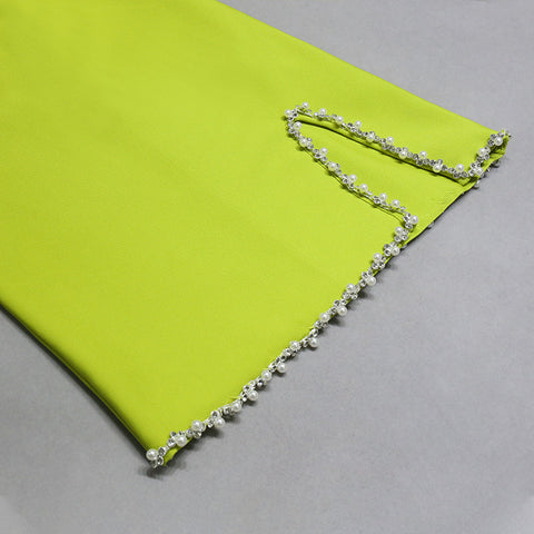 green-strapless-pearl-one-shoulder-long-sleeve-bandage-dress-10