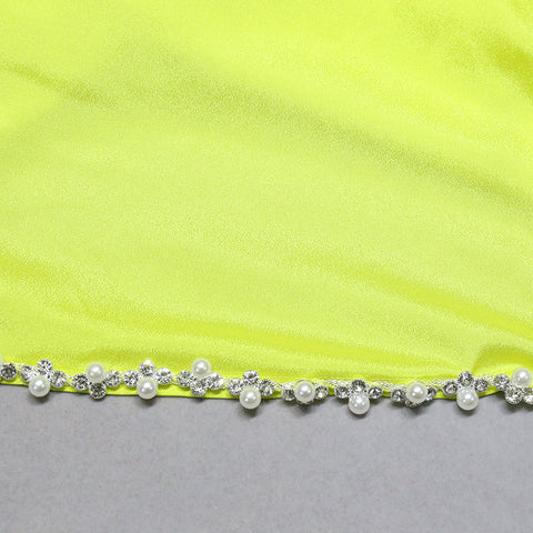 green-strapless-pearl-one-shoulder-long-sleeve-bandage-dress-13
