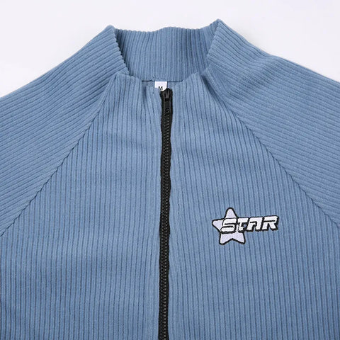 blue-knitted-zip-up-stand-collar-top-5