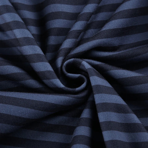 Casual Stripe Buttons Long Sleeve Top