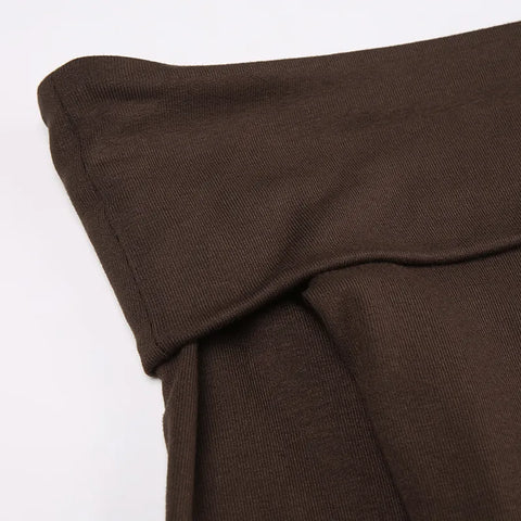 brown-ruffles-slash-neck-midi-dress-6