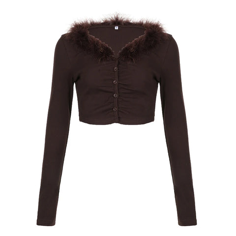 brown-faux-fur-trim-collar-top-3
