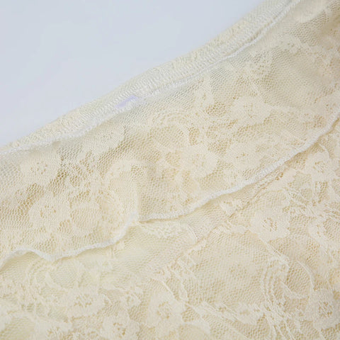 beige-white-lace-tie-up-ruched-mini-skirt-7