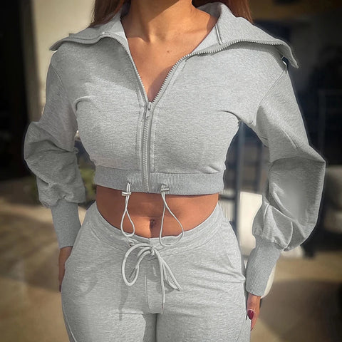 casual-drawstring-zipper-hoodie-sweatpants-set-6