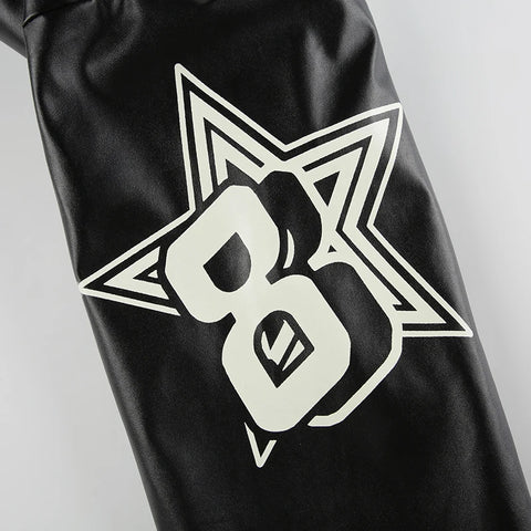 black-white-letter-printed-zip-up-pu-leather-jacket-7