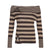 vintage-brown-stripe-zipper-off-shoulder-sweater-3