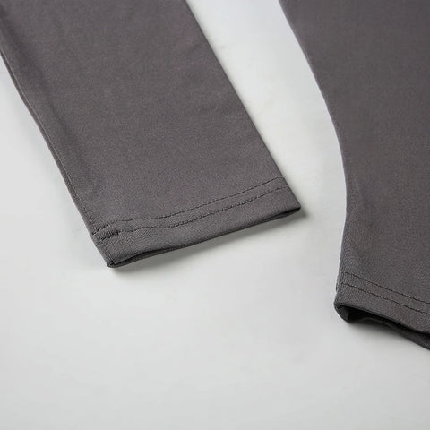 Square Neck Lace Patchwork Bodysuit