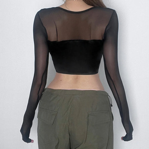 square-neck-mesh-lace-up-corset-top-4