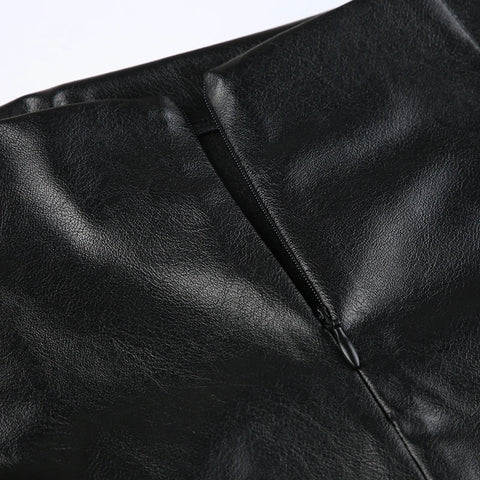 punk-buckle-metal-pu-leather-skirt-7