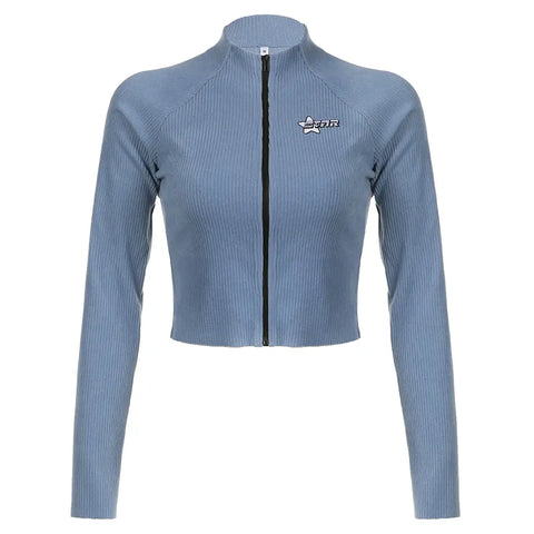 blue-knitted-zip-up-stand-collar-top-4