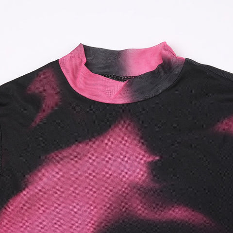 tie-dye-stand-collar-long-sleeve-mesh-see-through-top-3