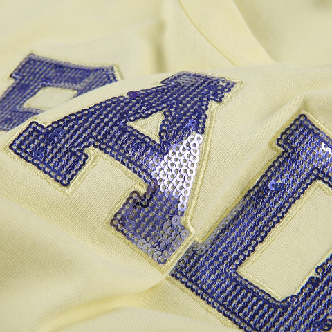 yellow-short-sleeve-bright-slim-letter-sequined-embroidery-top-7