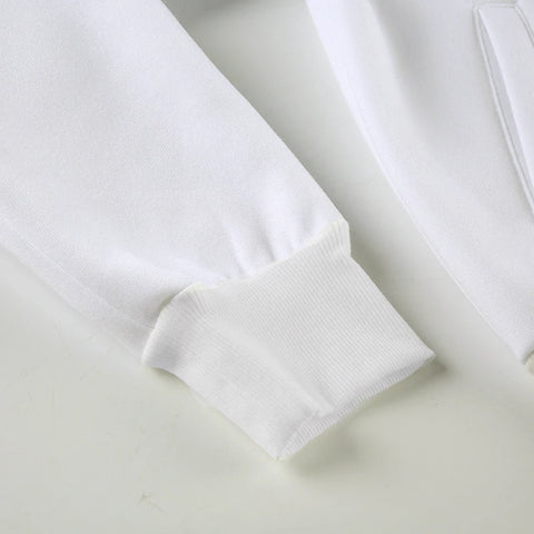 Gothic Star Rhinestone Zipper Up Coat