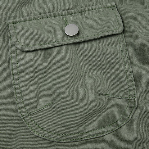 retro-green-denim-ribbon-cargo-pockets-short-skirt-6
